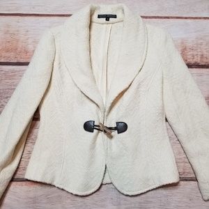 Donna Degnan Ivory Wool Blazer
